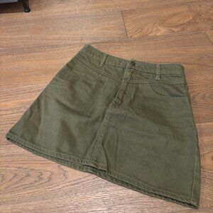 Forever 21 Army Green Jean Skirt - Small
